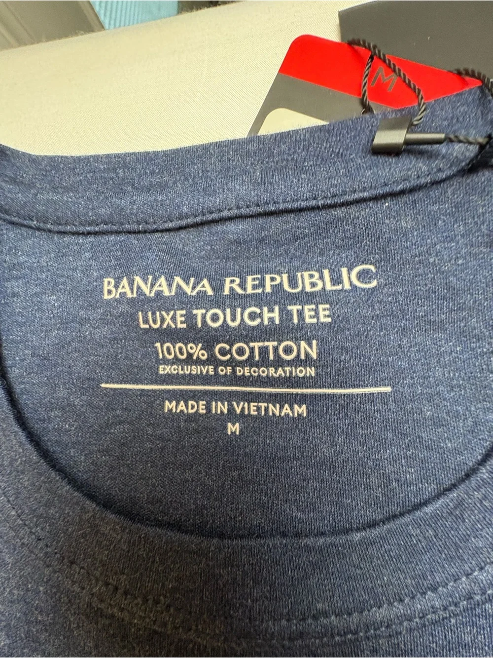 Banana Republic Dark Navy Short Sleeve Crew Tee